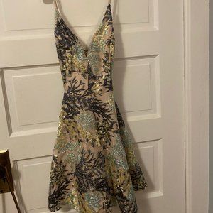 Multicolor Cocktail/Homecoming Dress Size 6-8